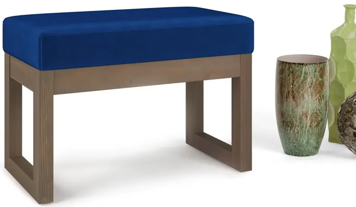 Milltown Small Ottoman Bench in Velvet