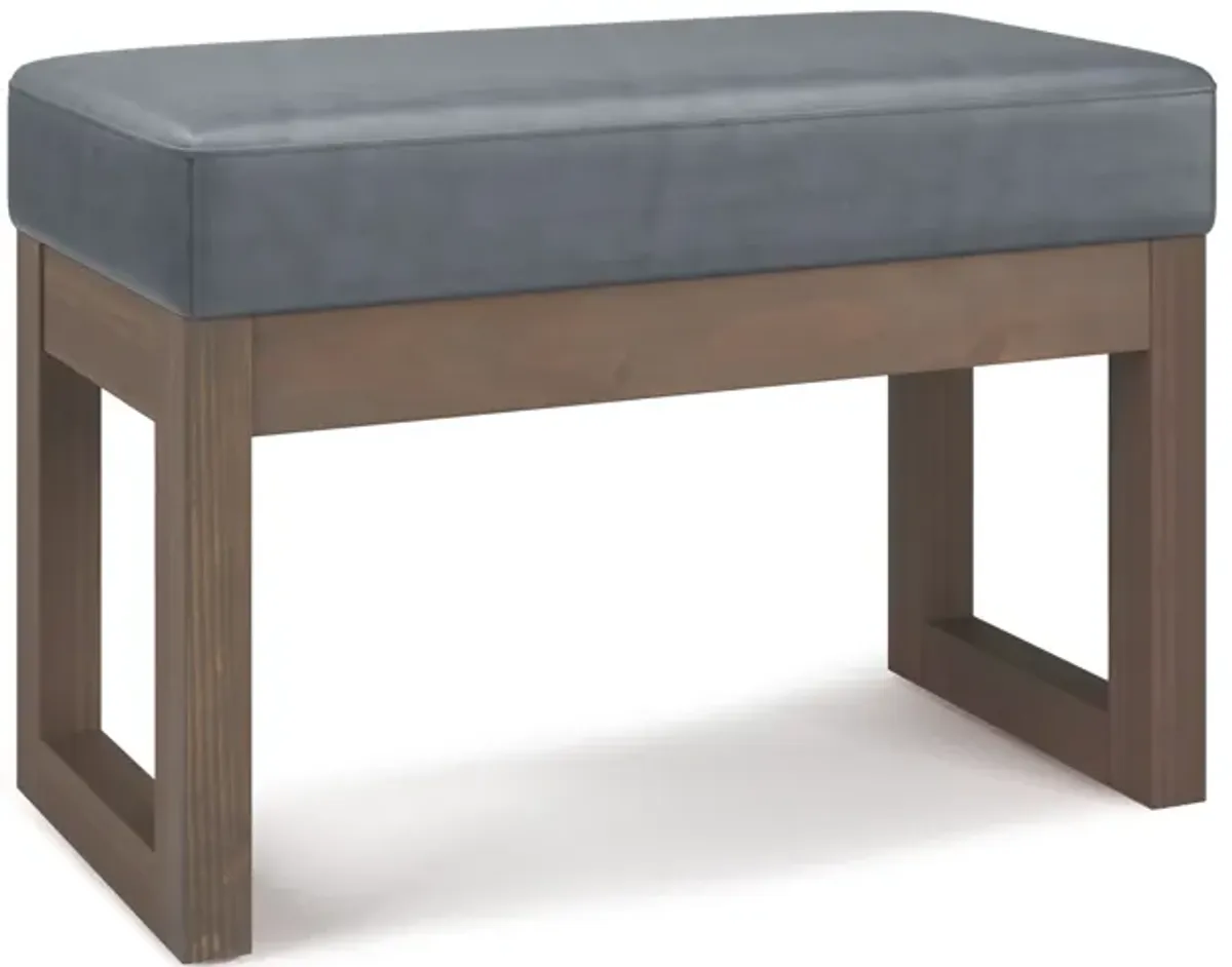 Milltown Small Ottoman Bench in Vegan Leather