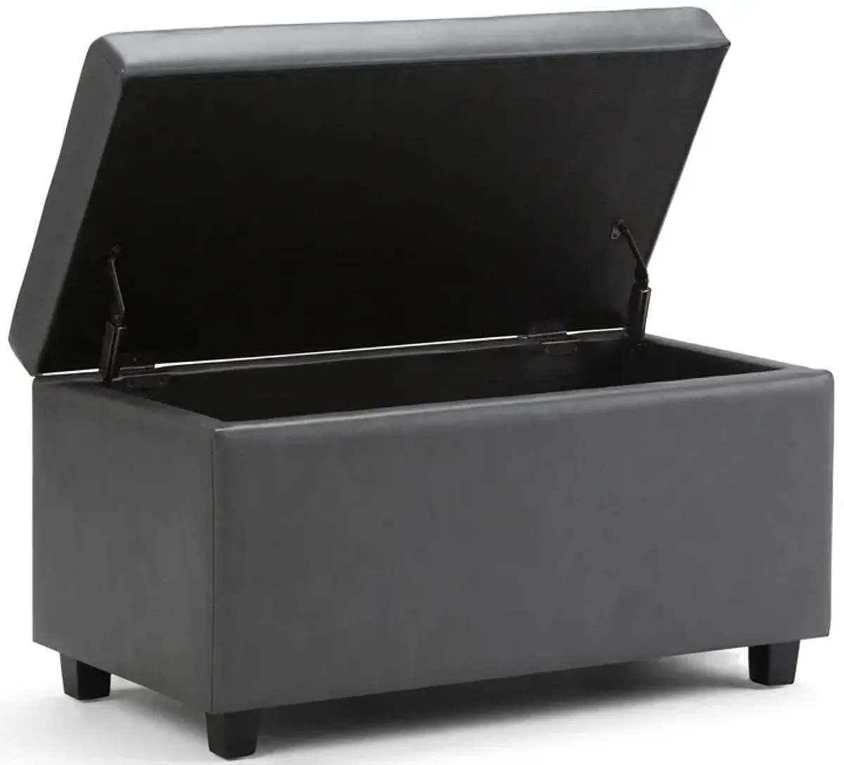 Darcy Storage Ottoman in Vegan Leather