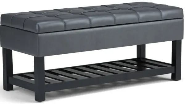 Saxon Ottoman Bench in Vegan Leather