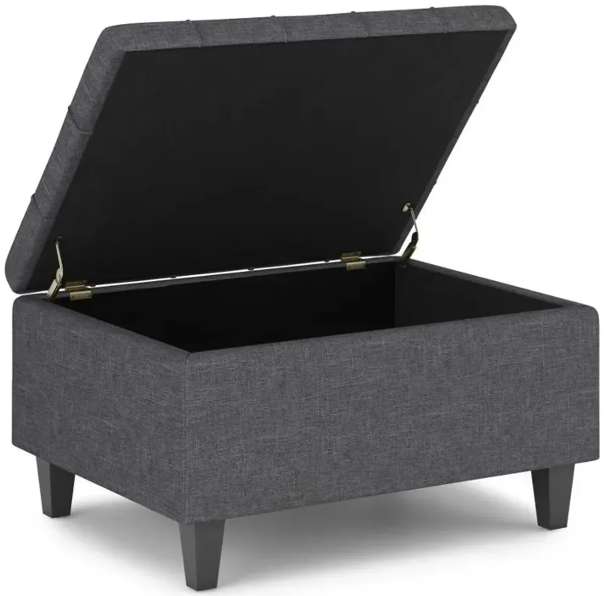 Harrison Small Coffee Table Ottoman in Linen