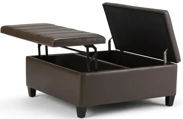Ellis Table Ottoman in Vegan Leather
