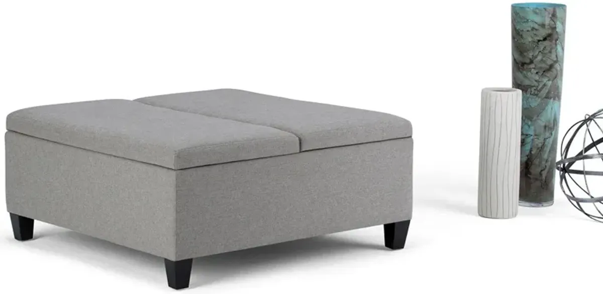 Ellis Table Ottoman in Dove Grey