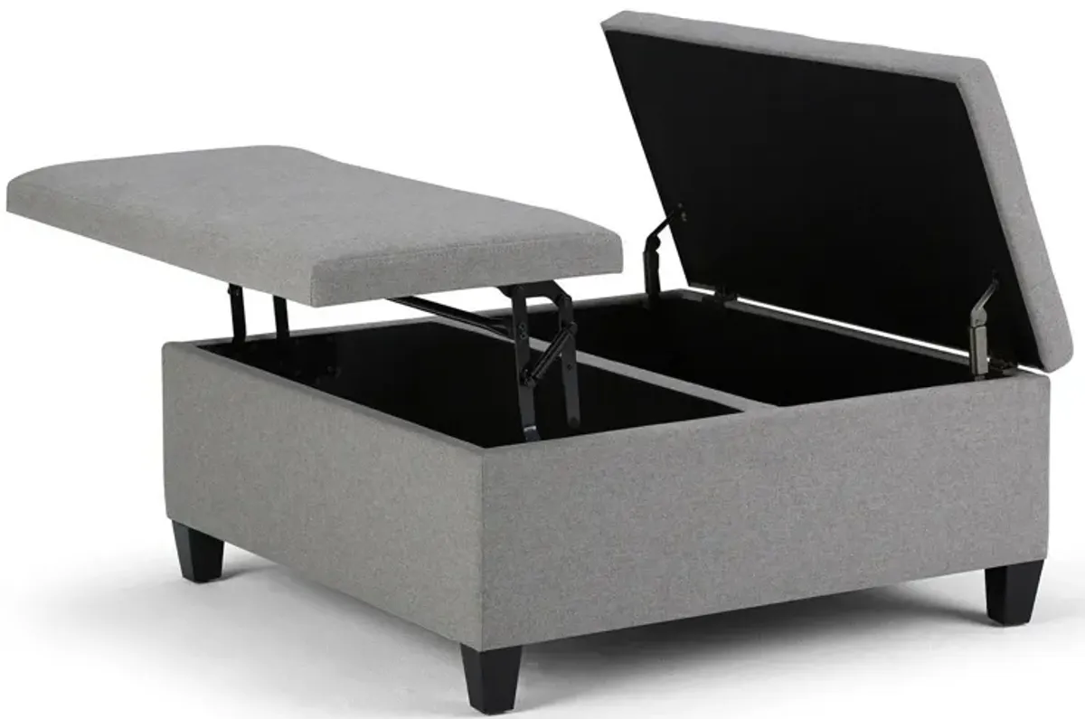 Ellis Table Ottoman in Dove Grey
