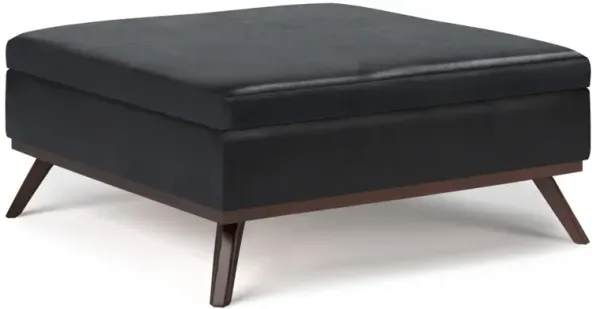 Owen Medium Square Table Ottoman in Vegan Leather