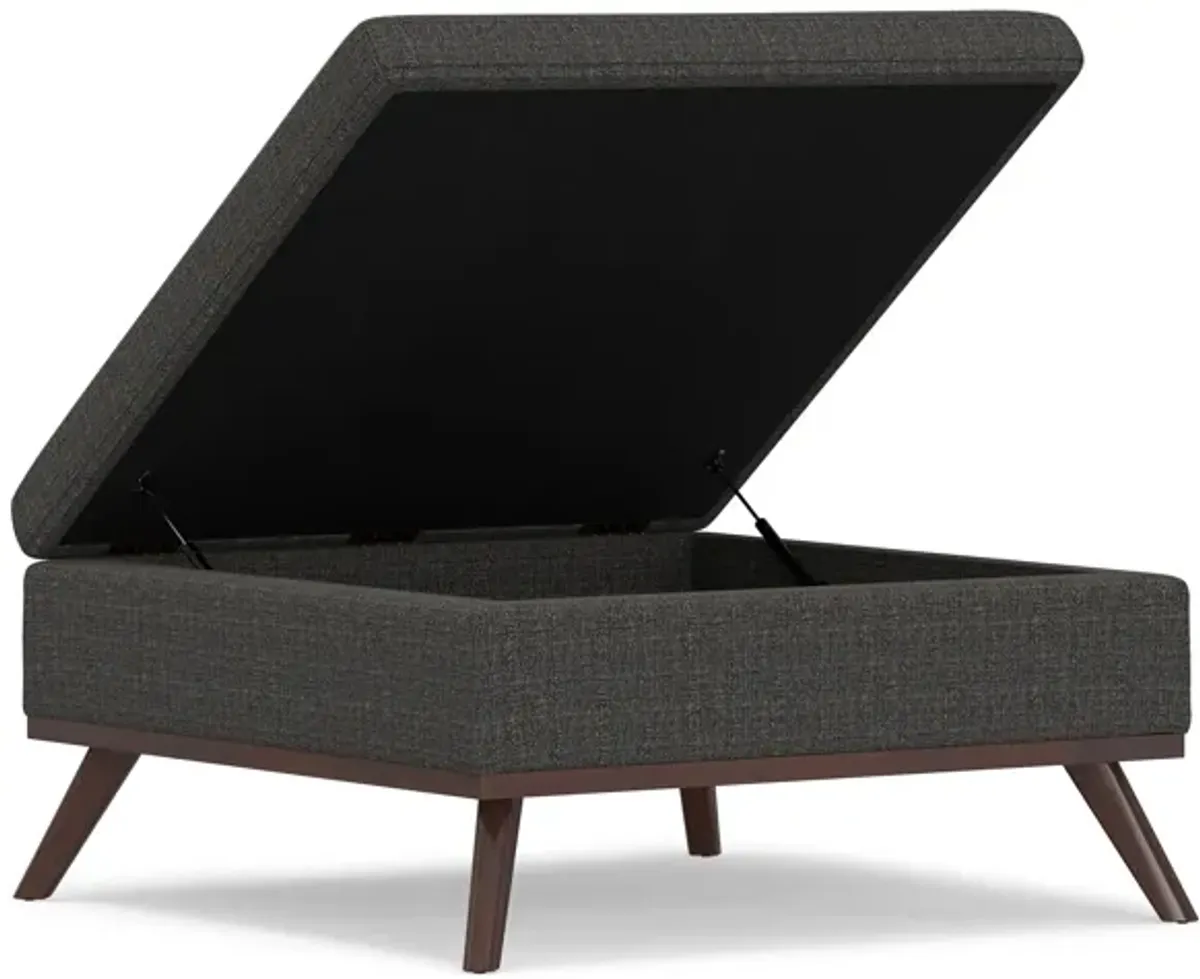 Owen Medium Square Table Ottoman in Tweed