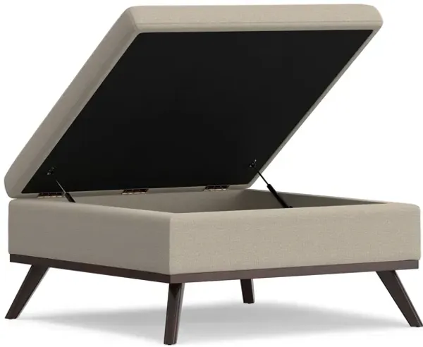 Owen Medium Square Table Ottoman in Natural