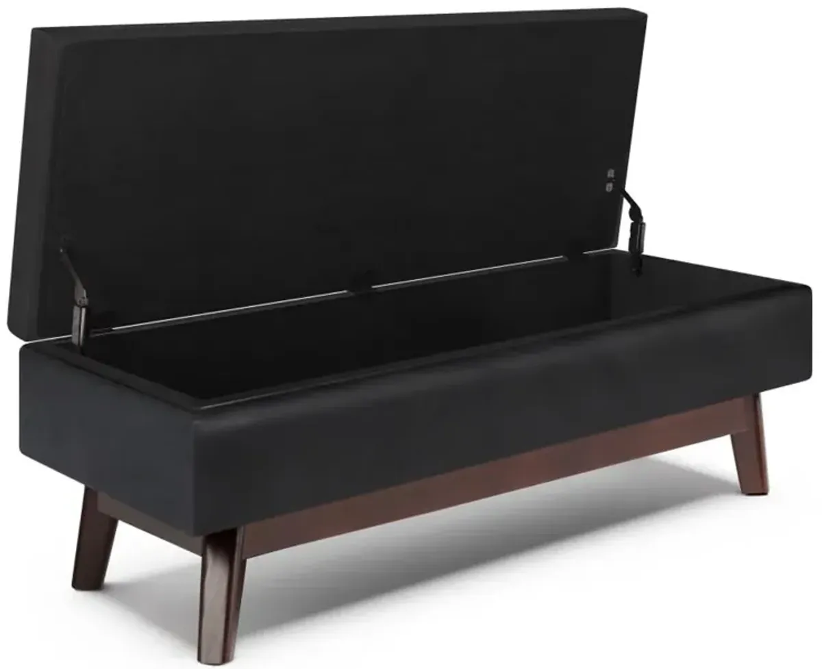 Owen Rectangular Table Ottoman in Vegan Leather