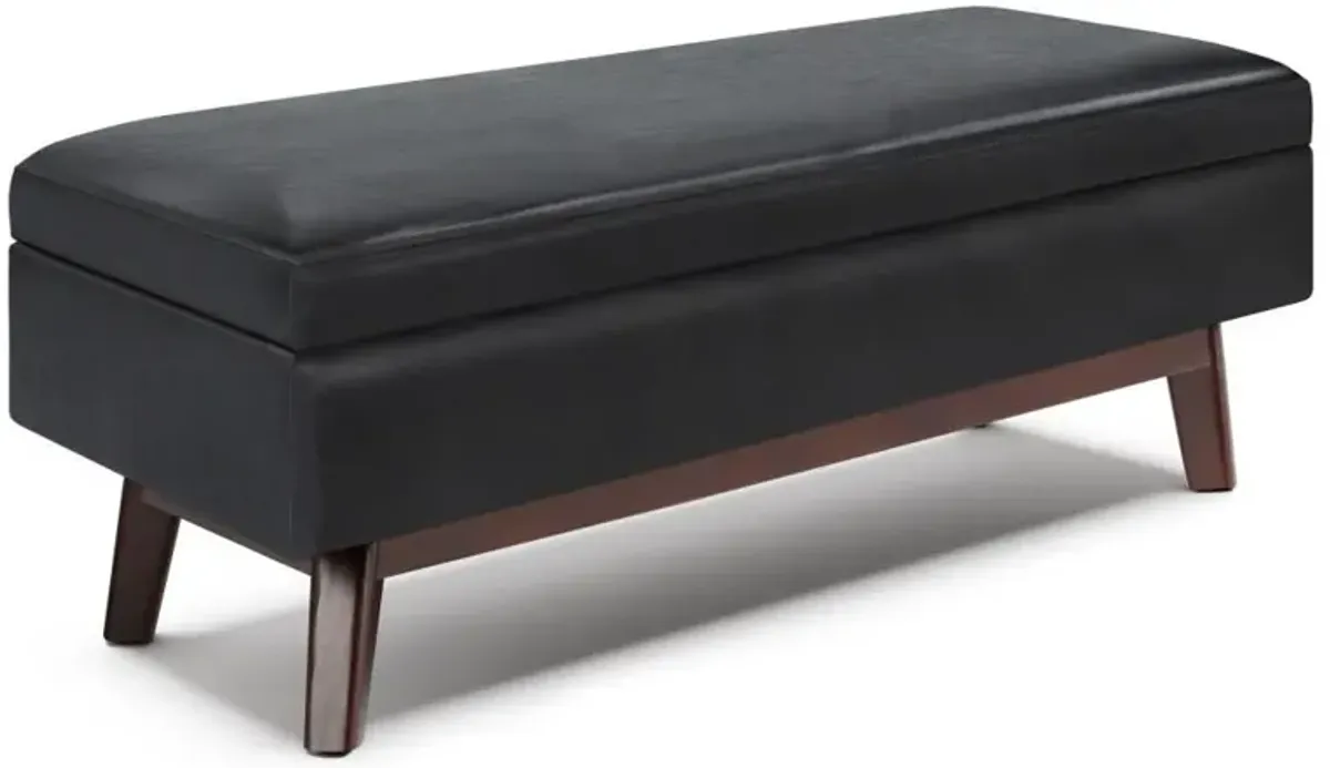 Owen Rectangular Table Ottoman in Vegan Leather