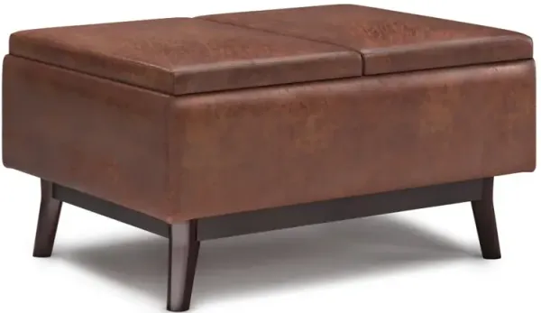 Owen Tray Top Small Coffee Table Storage Ottoman
