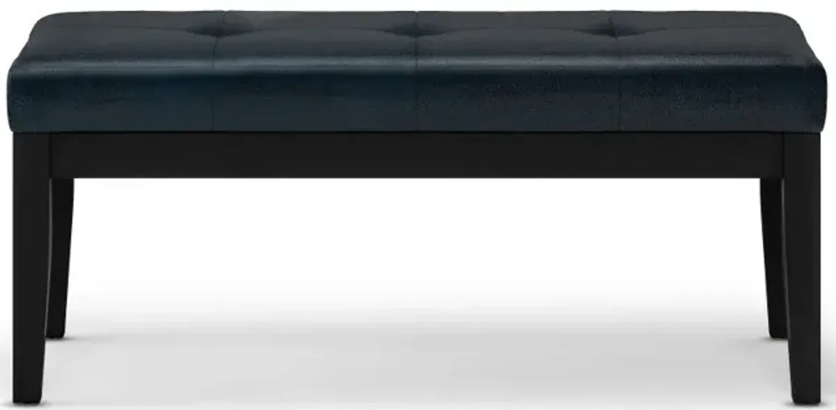 Lacey Ottoman Bench in Distressed Vegan Leather