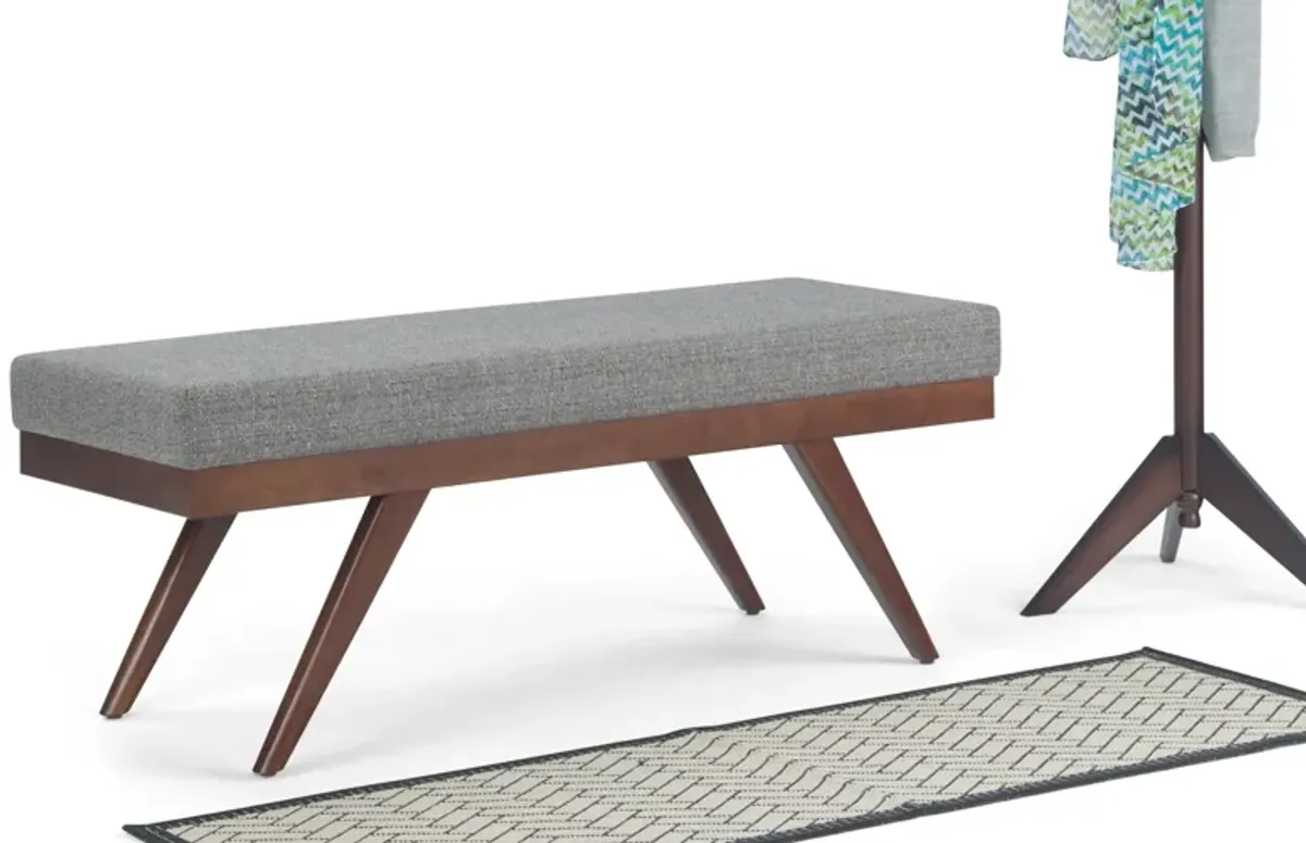 Chanelle Ottoman Bench in Tweed
