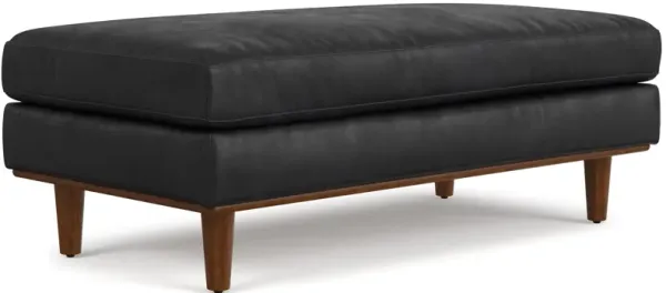 Morrison Large Rectangular Ottoman in Genuine Leather