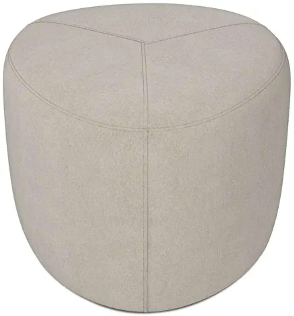 Moore Small Ottoman in Linen