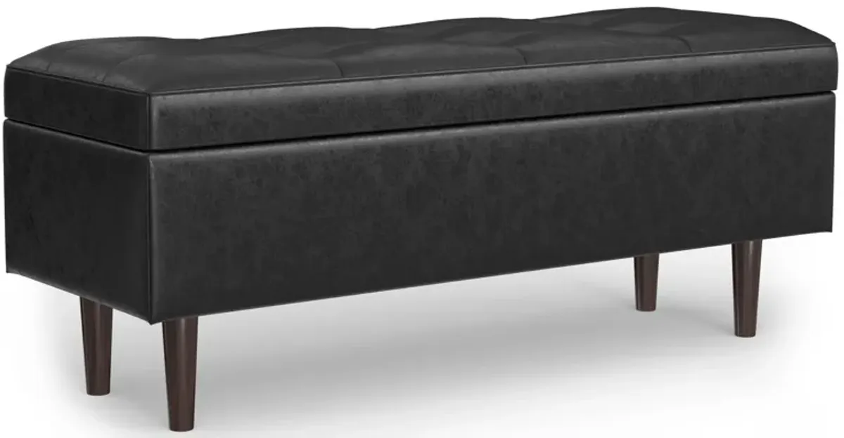 Shay Mid Century Rectangular Storage Ottoman