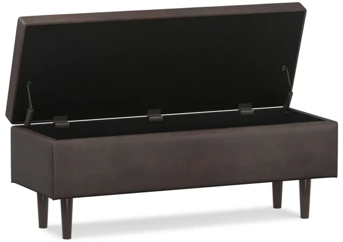 Shay Mid Century Rectangular Storage Ottoman