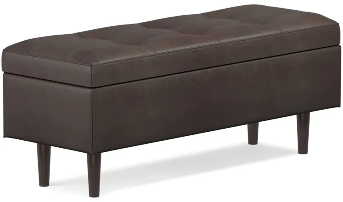 Shay Mid Century Rectangular Storage Ottoman