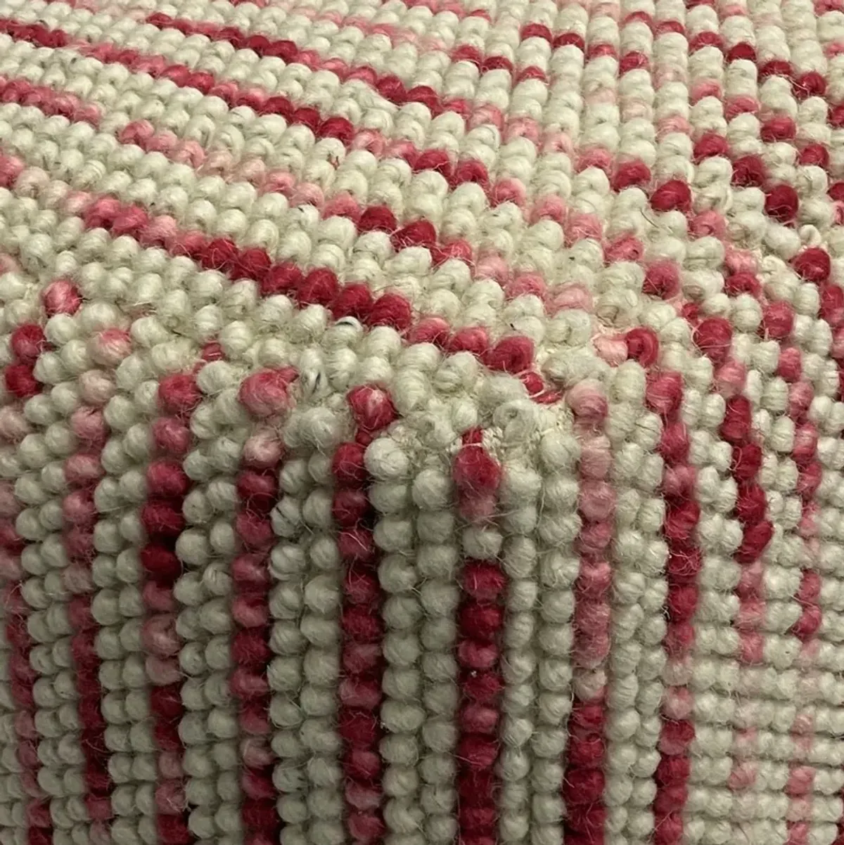 Zoey Cube Pouf in Maroon