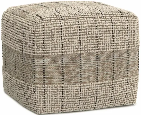 Elmer Square Woven Pouf