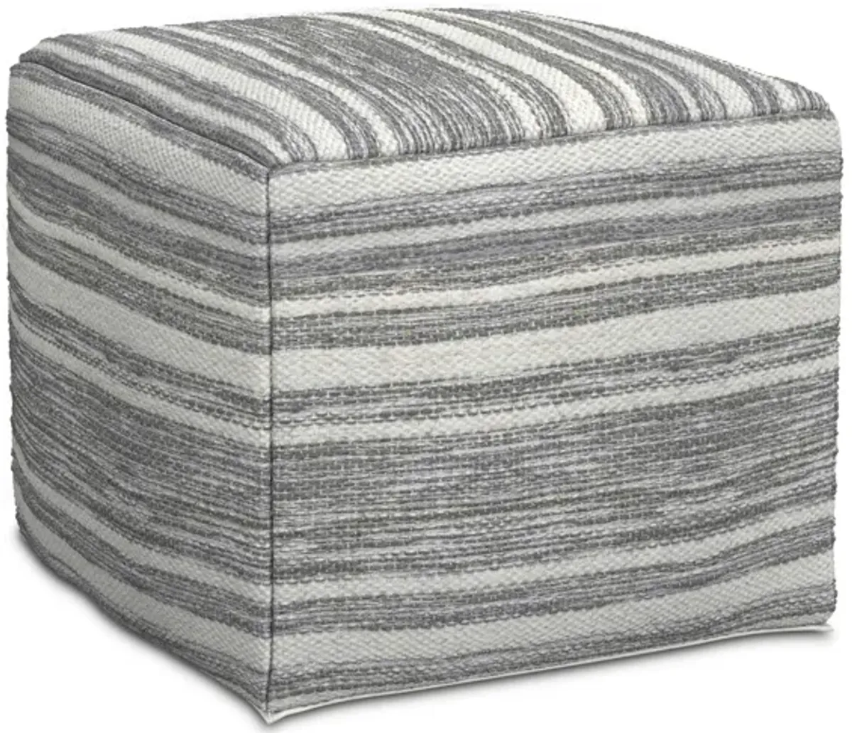 Carina Square Woven Pouf