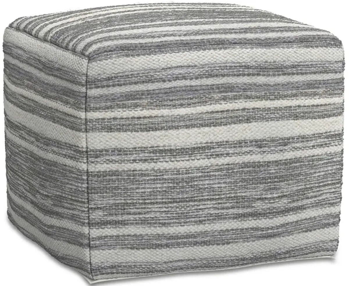 Carina Square Woven Pouf
