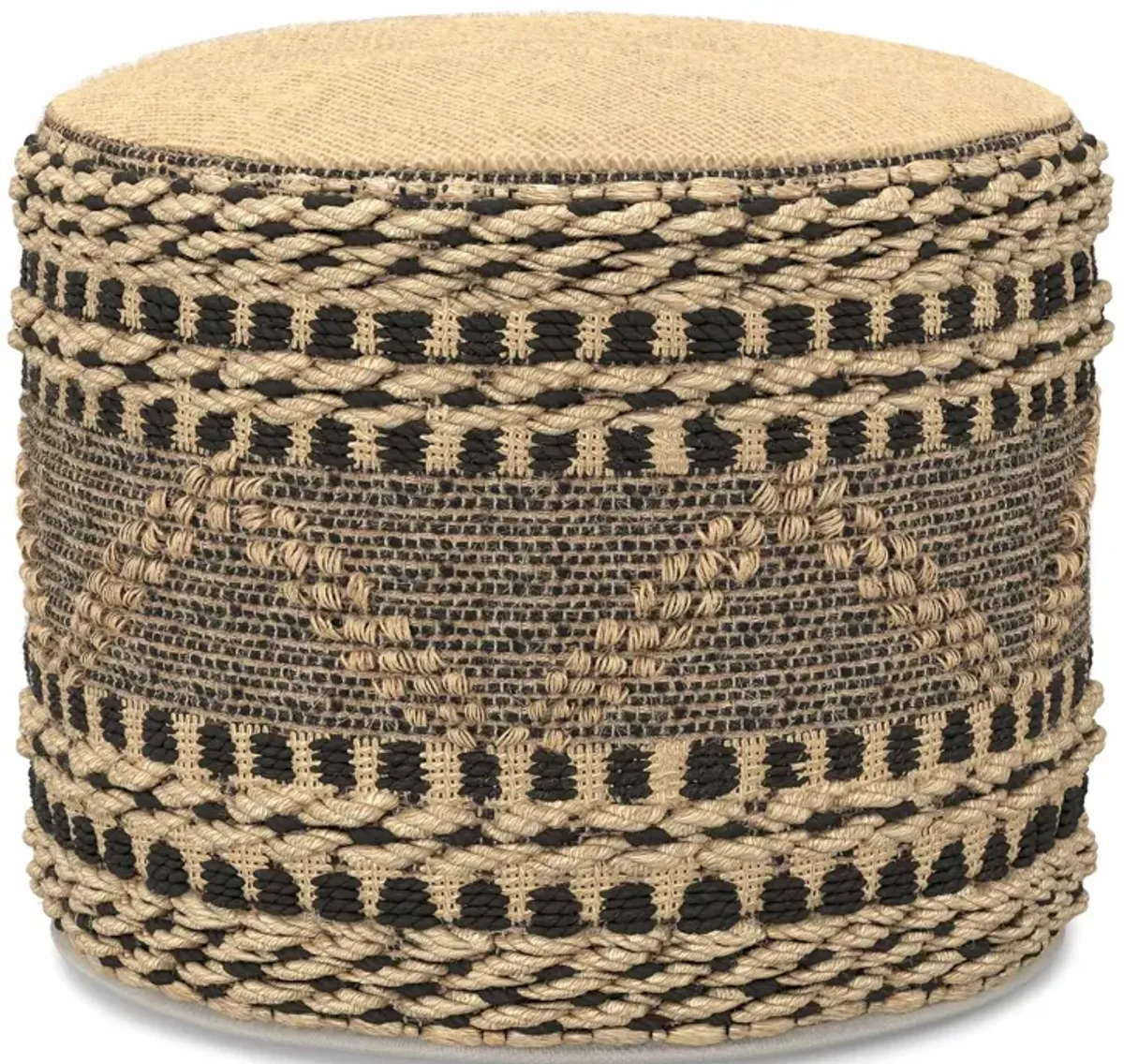 Stella Round Woven Pouf