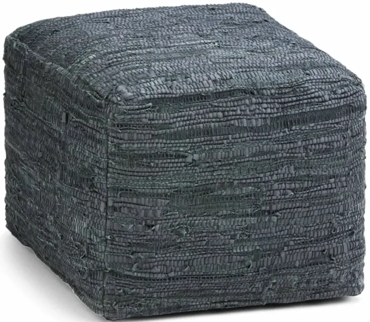 Fredrik Pouf in Genuine Leather