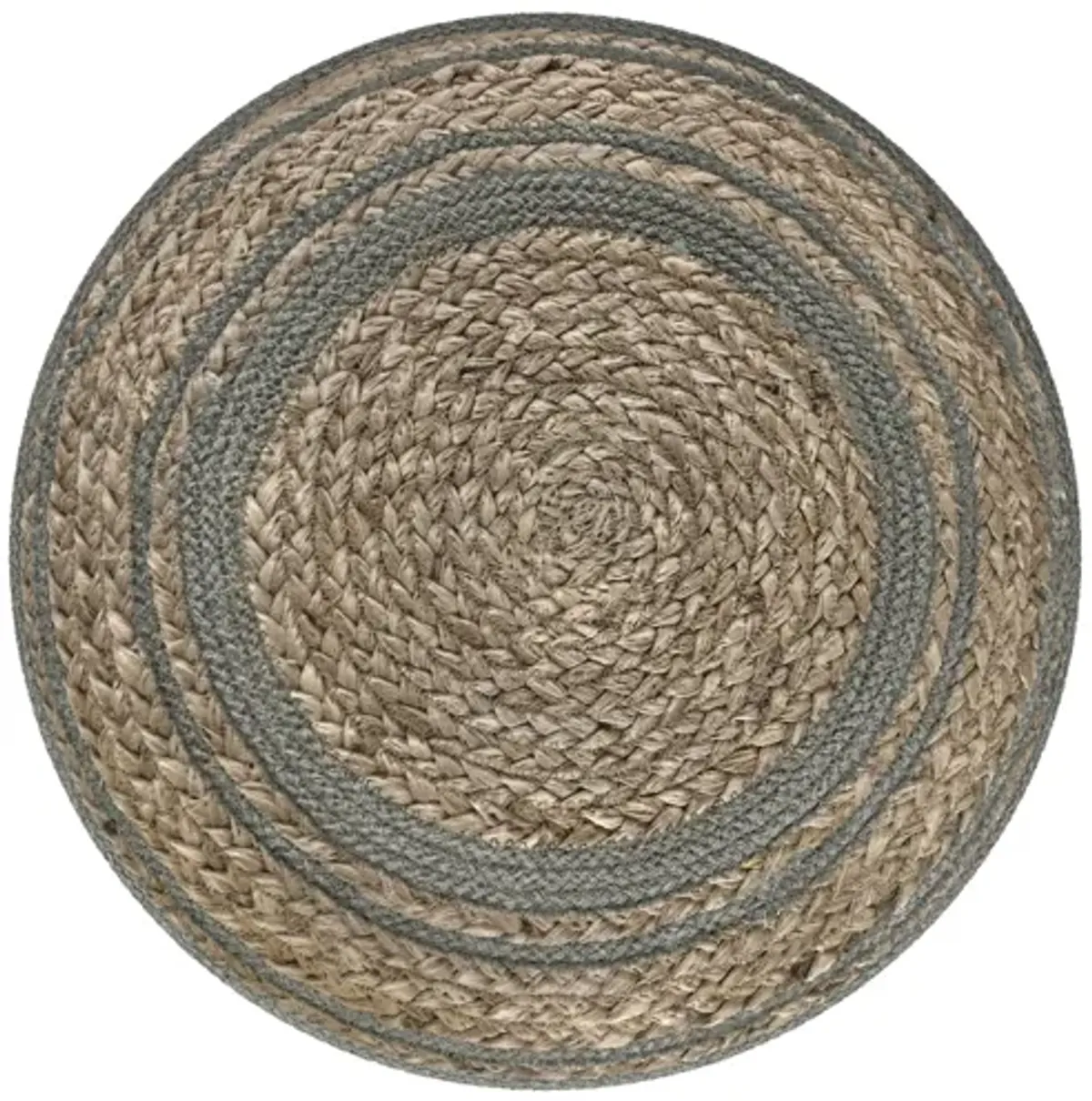 Serena Round Braided Pouf