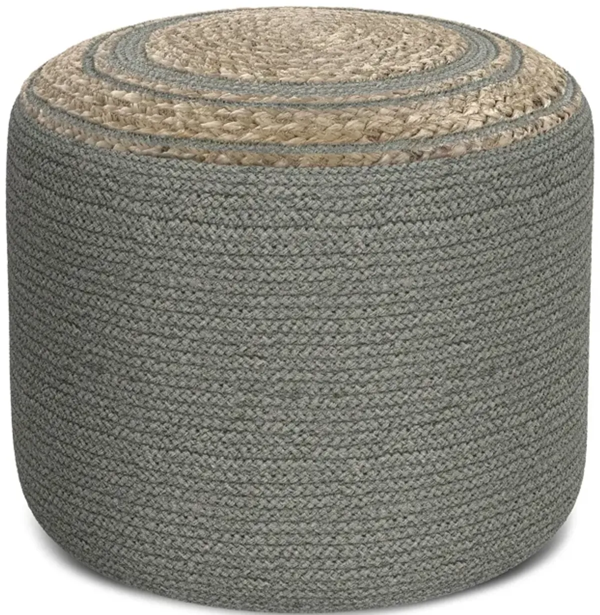 Serena Round Braided Pouf