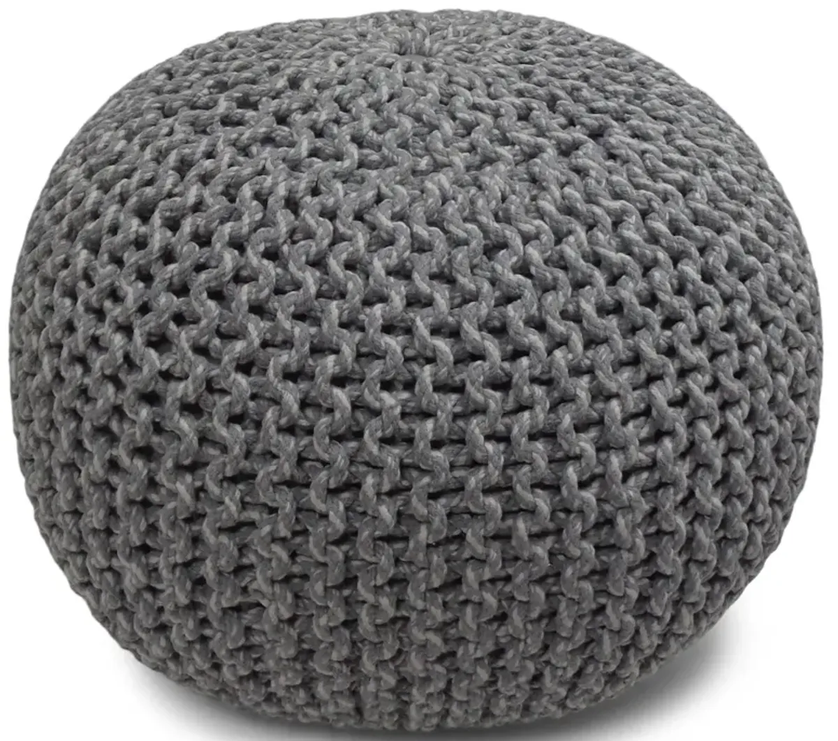 Nikki Hand Knit Round Pouf