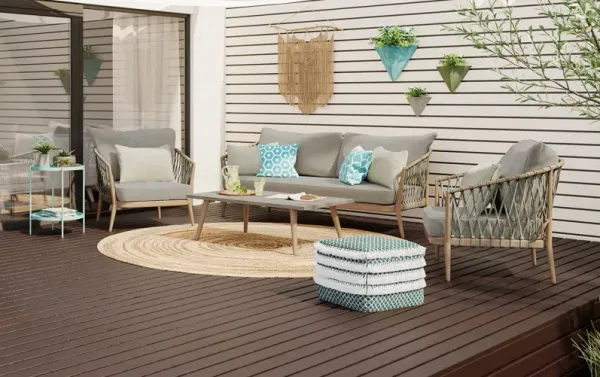 Belize 4 Piece Outdoor Conversation Set
