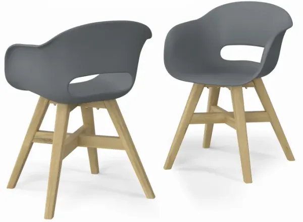 Kona Outdoor Dining Chair in Recycled Plastic (Set of 2)