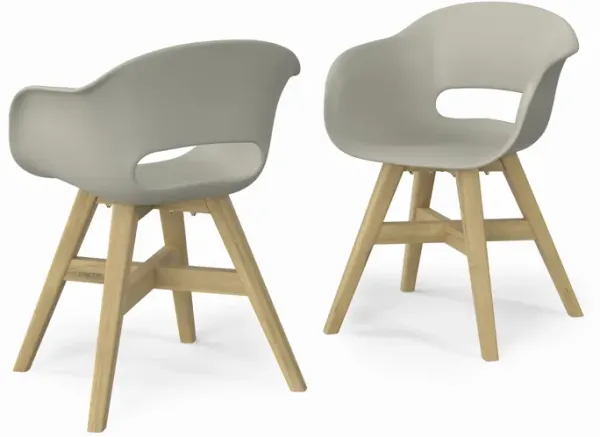 Kona Outdoor Dining Chair in Recycled Plastic (Set of 2)