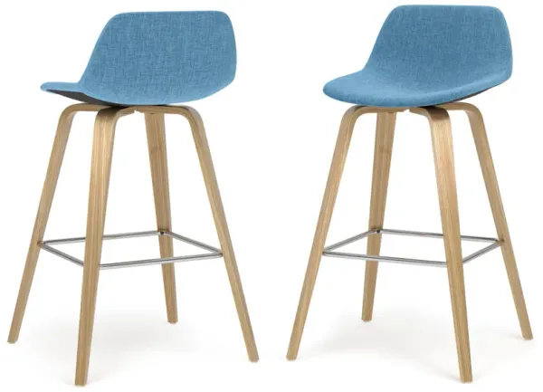 Randolph Bentwood Counter Height Stool (Set of 2) in Oak Leg Color