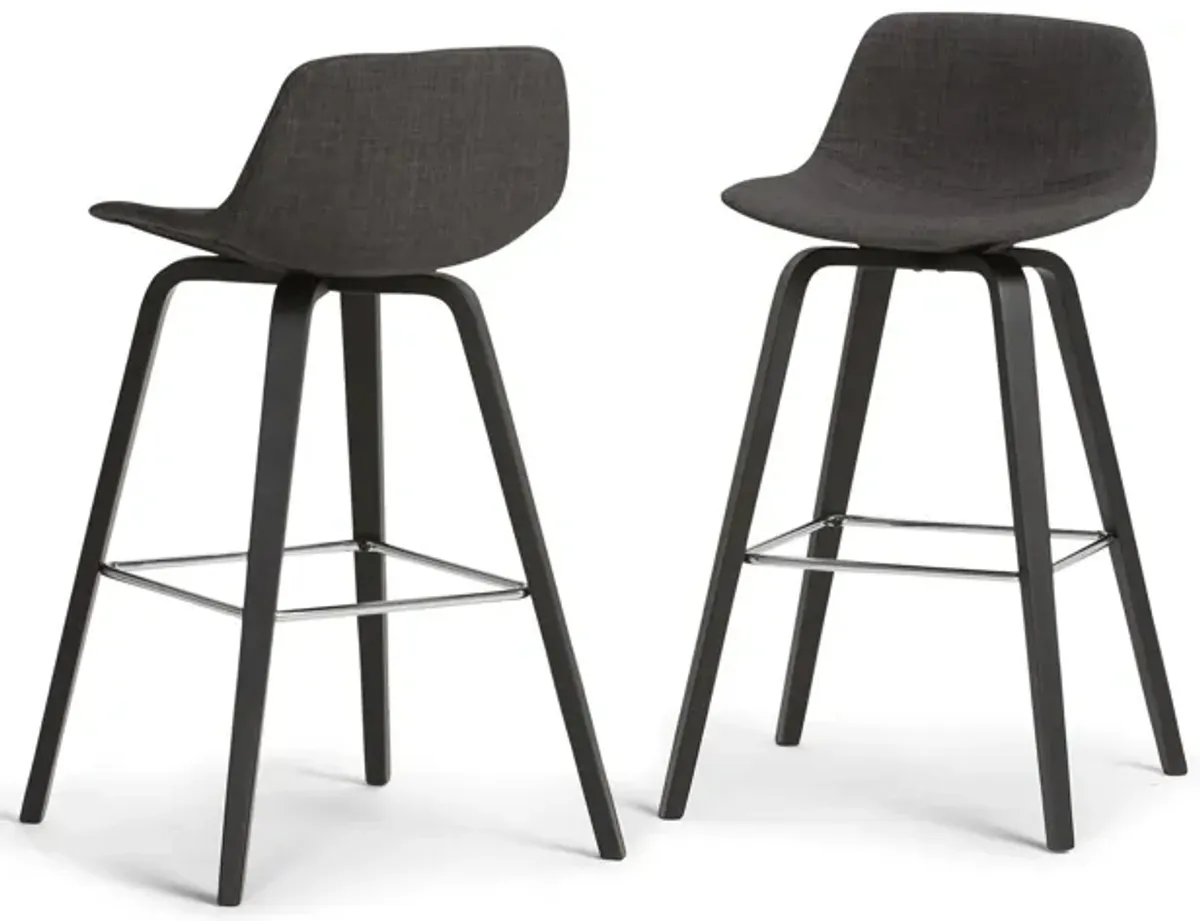 Randolph Bentwood Counter Height Stool (Set of 2) in Black Leg Color