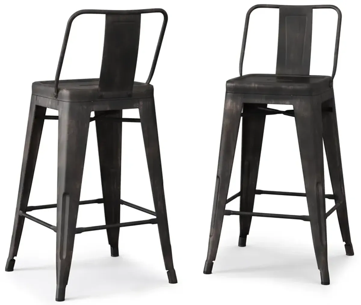 Rayne 24 inch Metal Counter Height Stool (Set of 2)