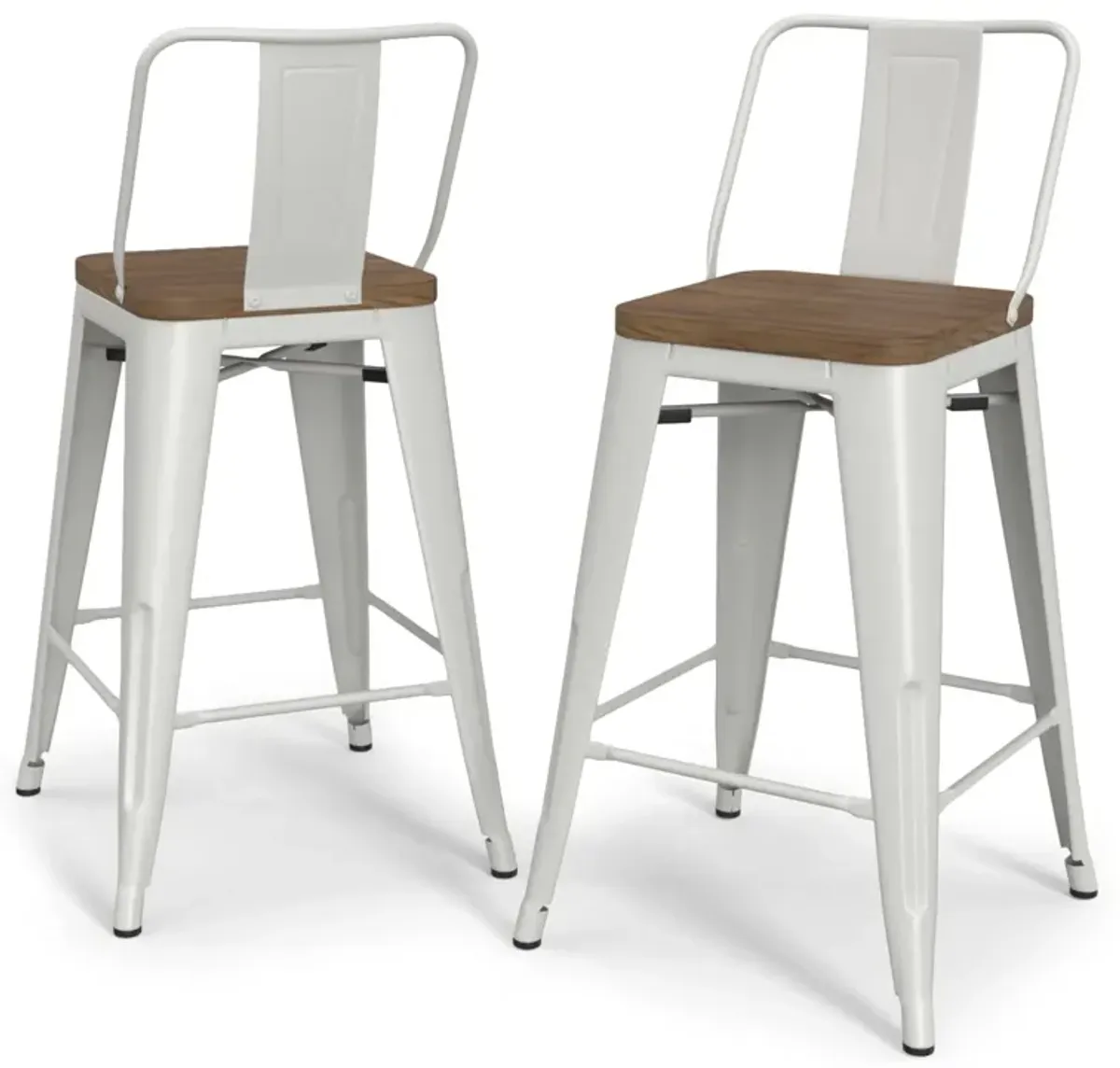 Rayne Metal Wood Counter Stool (Set of 2)