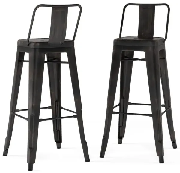 Rayne 30 inch Metal Bar Stool (Set of 2)