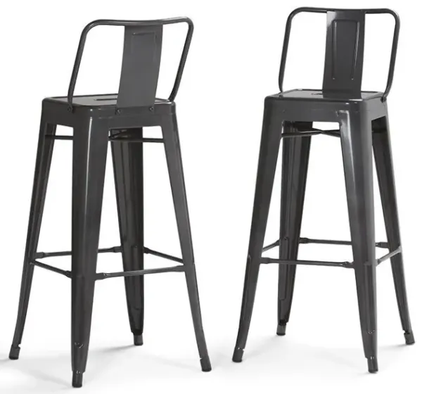 Rayne 30 inch Metal Bar Stool (Set of 2)