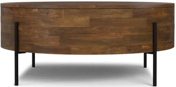 Rayburn Drum Coffee Table in Mango