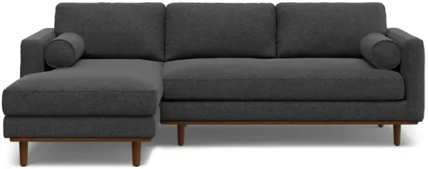 Morrison Left Sectional Sofa in Woven-Blend Fabric