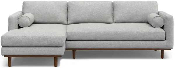 Morrison Left Sectional Sofa in Woven-Blend Fabric
