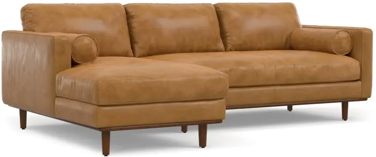 Morrison Left Sectional Sofa in Genuine Leather