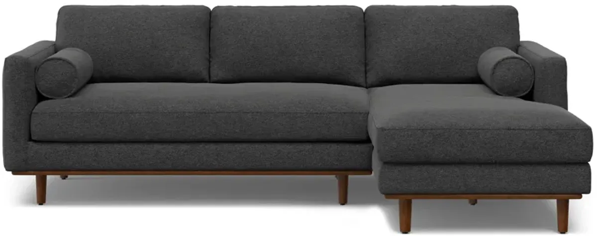 Morrison Right Sectional Sofa in Woven-Blend Fabric