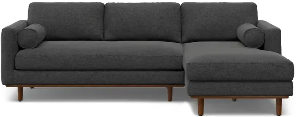 Morrison Right Sectional Sofa in Woven-Blend Fabric