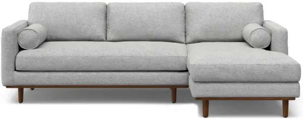 Morrison Right Sectional Sofa in Woven-Blend Fabric