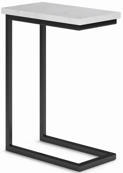 Skyler C Side Table with Genuine Marble Top