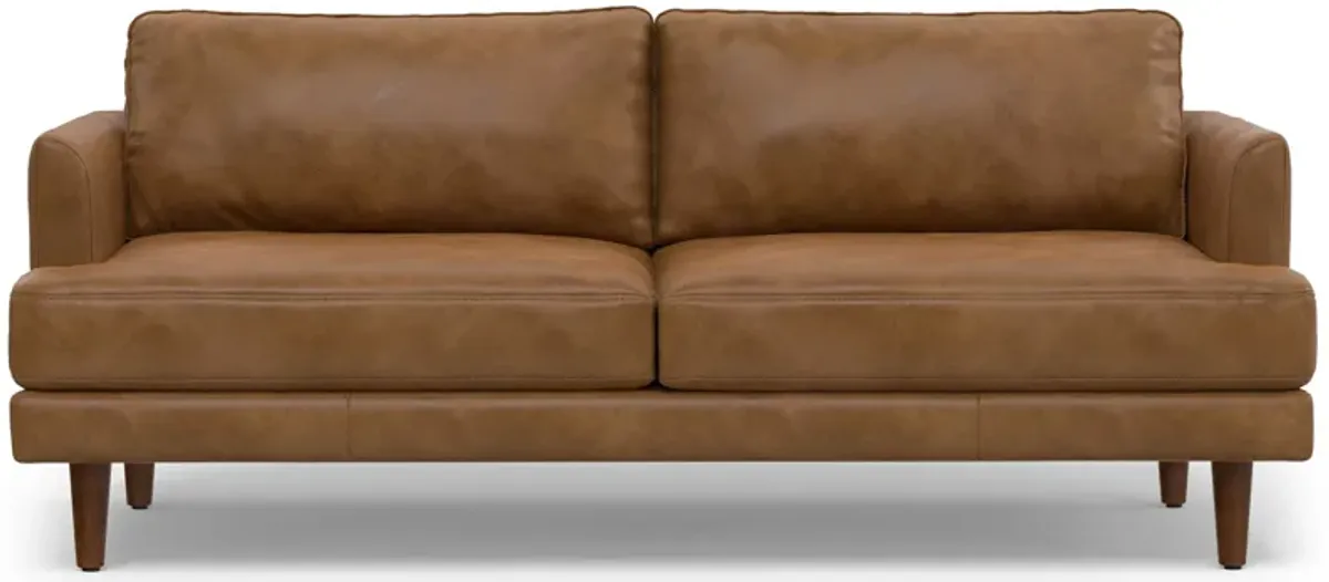 Livingston 76 inch Sofa in Genuine Leather