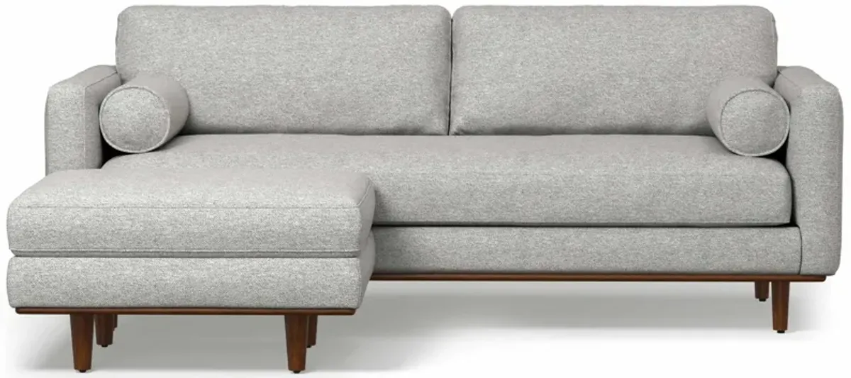 Morrison 89-inch Sofa and Ottoman Set in Woven-Blend Fabric