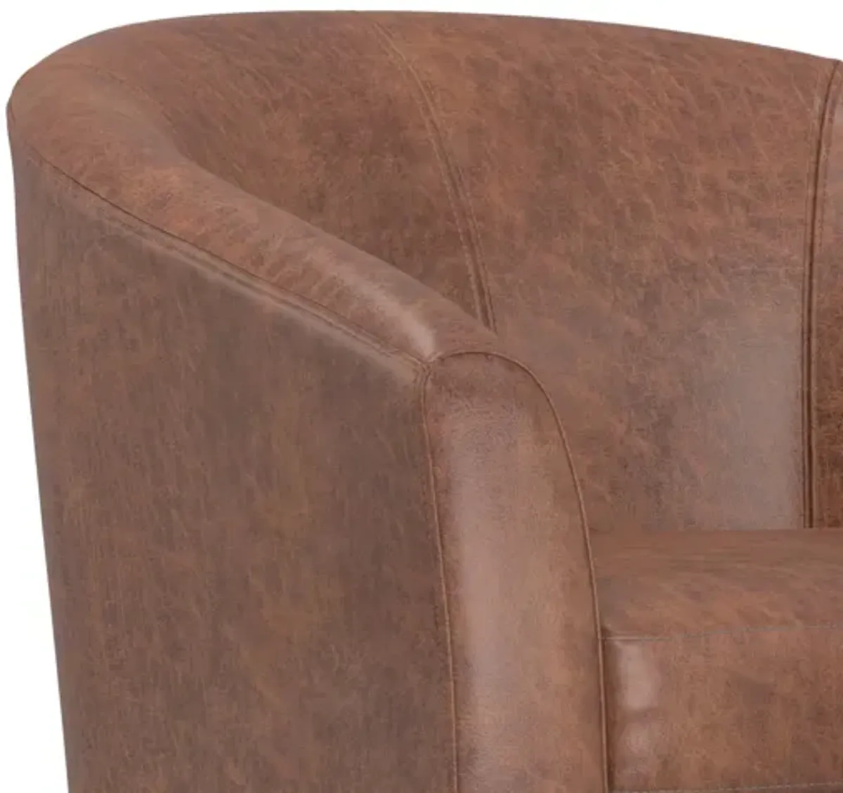 Austin Accent Chair in Distressed Vegan Leather